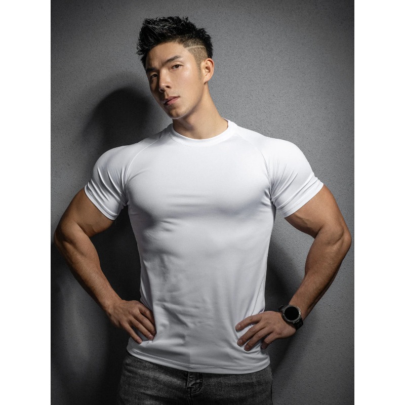 T Shirt Tight Fit - Ropa de Yoga de secado rápido