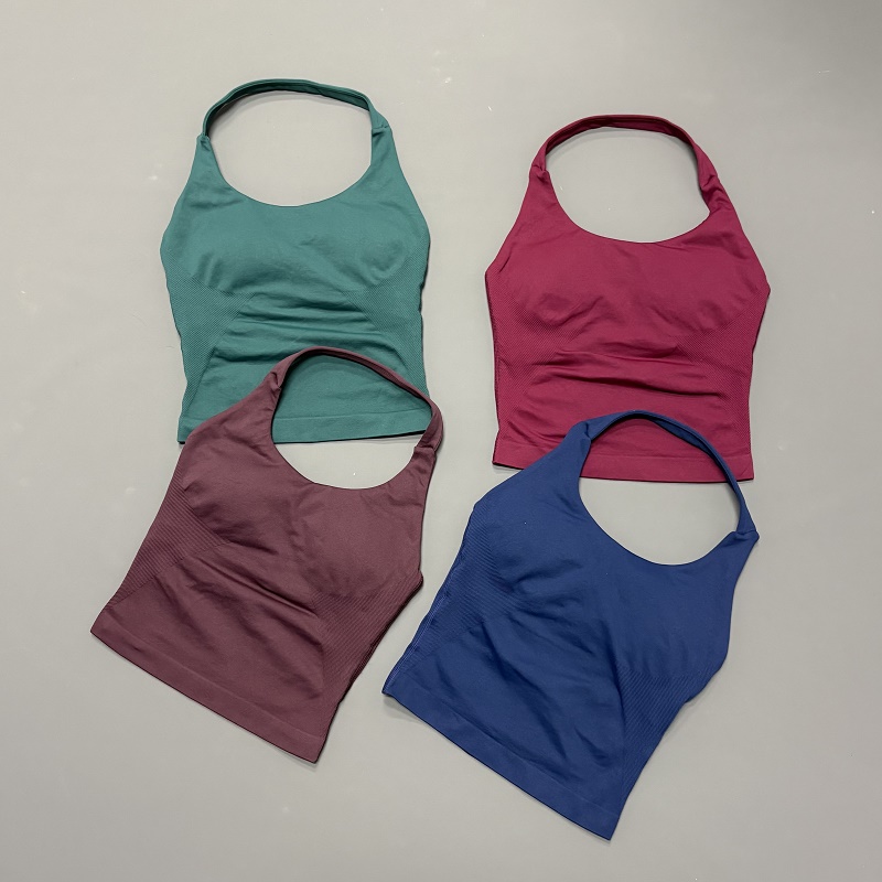 Suspender Tank Top - Top Deportivo Halter para Mujer, Sin