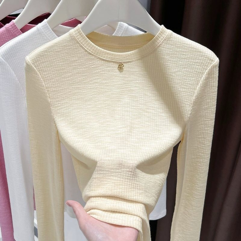 Undershirt Crew Neck - Camiseta de Manga Larga de Algodón