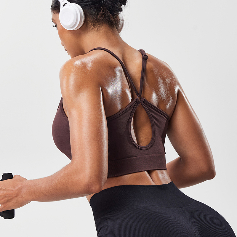 Suspender Tank Top - Sujetador deportivo para mujer con espalda