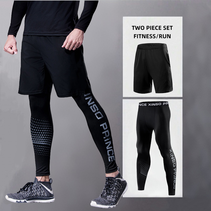 Compression Long Pant - Pantalones deportivos para correr para hombre,