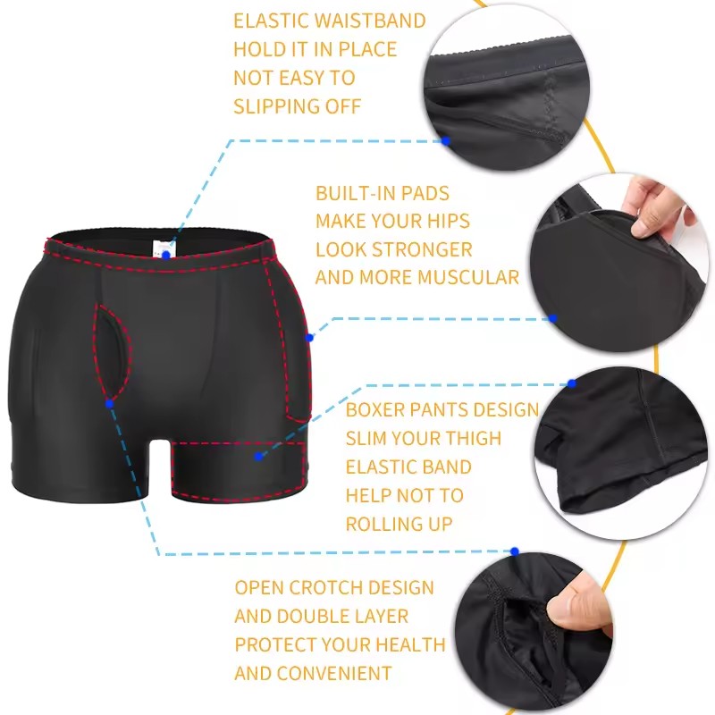 Hombres acolchado potenciador  - Boxer Brief Pack Cotton reseña y precio