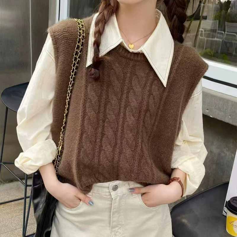 2025 nuevo chaleco tejido con  - Sleeveless Undershirt reseña y precio