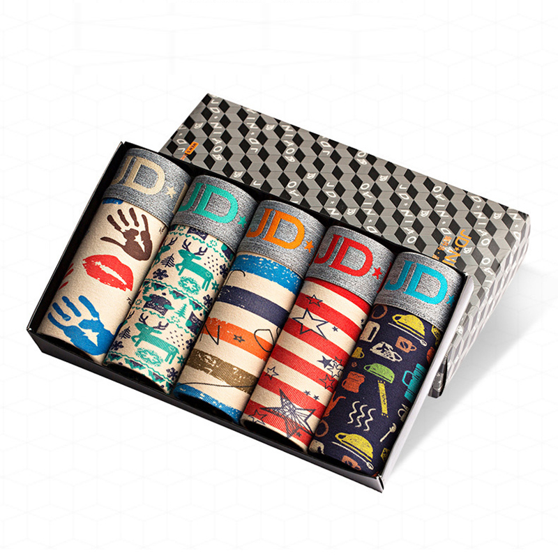 5 unids/lote de ropa interior  - Boxer Brief Pack Cotton reseña y precio