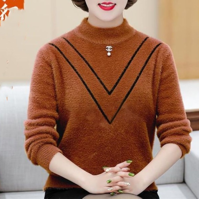 Suéter de manga larga con cuel - Undershirt Crew Neck reseña y precio