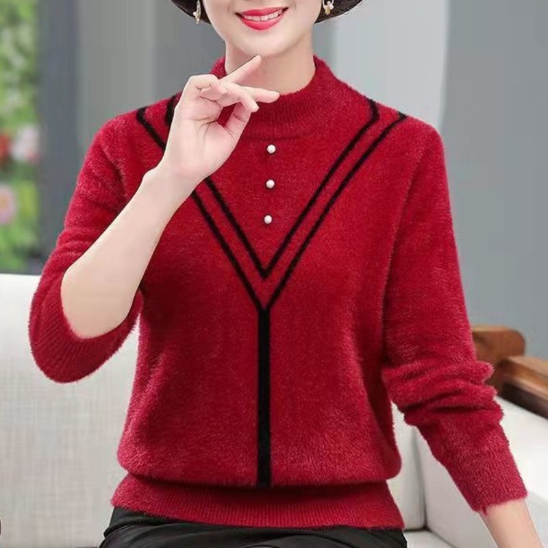 Suéter de manga larga con cuel - Undershirt Crew Neck reseña y precio